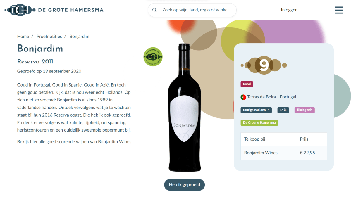 Bonjardim Red Reserva 2011 - Bonjardim Wines- Red Wine